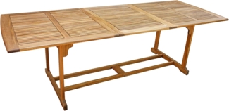 Dehner Gartentisch Macao, ausziehbarer Holztisch, Gartentisch aus geöltem FSC®-zertifiziertem Akazienholz