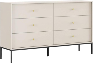 Vente-unique - Kommode mit 6 Schubladen - Beige - BOGDAN