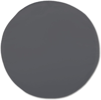 Kissenhülle Dekokissen Kissenbezug Microfaser - viele Größen und Farben Anthrazit Ø 60 cm