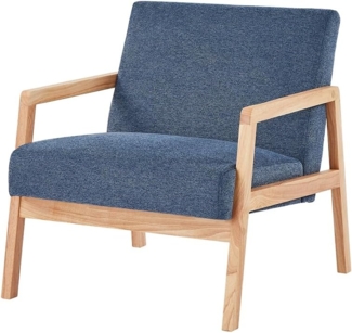 BAÏTA Sessel Bonifacio aus Stoff, Blau