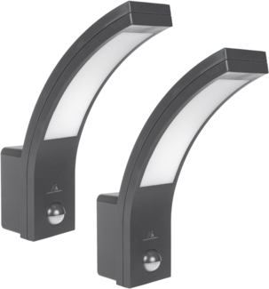 Maclean LED Außen-Wandleuchte MCE244, LED fest integriert, Neutralweiß, Bewegungssensor, LED Neutralweiß