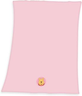 \"Disney Baby Decke Flauschdecke Winnie Pooh, rosa, 75x100 cm\"