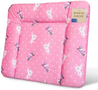 pic Bear Wickelauflage - hochwertige Wickelmatte - Wickeltischauflage - pflegeleichte Wickelunterlage - Auflage Wickelkommode - 85x72 cm - Sterne Pink