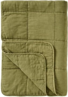 Ib Laursen - Decke Quilt Tagesdecke 180x130cm Vintage Herbal Grün 6208-73