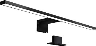 LED Bad Spiegelleuchte Badezimmer Beleuchtung Aufbau IP44 Schminklicht schwarz