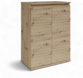 Brest Kommode in Artisan Eiche Optik - Modernes Sideboard mit viel Stauraum - 60 x 84 x 35 cm (B/H/T)