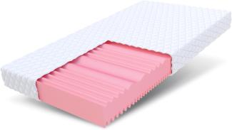 Matratze Kaltschaum 7 Zonen HR-Schaum 80x200 cm FIX H2 H3 Höhe 14 cm Bezug