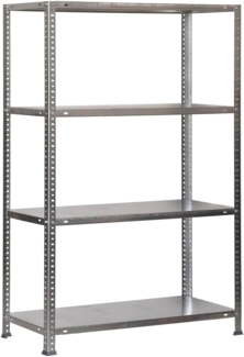 Simonrack Schwerlastregal, Lagerregal, 150 x 110 x 30 Metallregal, Kellerregal, Biegestelle 90 kg, 4 Fachböden, Galvanisiert - Comfort
