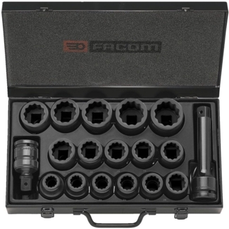 Facom IMPACT-Steckschluessel 3/4Z, Set 18-tl