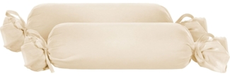 biberna Feinjersey-Kopfkissenbezug, kitt, 15x40 cm