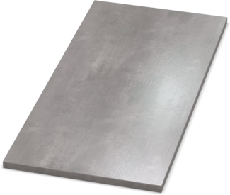 AUPROTEC Tischplatte 19mm Beton Perlgrau 1000x800 mm Holzplatte Dekor Spanplatte mit Umleimer ABS Kante Auswahl: 100x80 cm