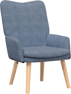 vidaXL Entspannungsstuhl Blau 63 x 67 x 94 cm Stoff 42001798