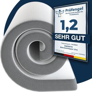 KNERST, Topper Matratzentopper 7cm Höhe, atmungsaktiv, pflegeleicht, 7-Zonen, 7 cm hoch Gel Topper,waschbarer Bezug,rutschfest,ergonomisch