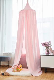 Woltu Betthimmel Baldachin Matelassé 230cm rosa