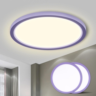LQWELL® Deckenleuchte LED Deckenlampe, IP44 Wasserfest Badlampe Rund Flach 23W 4000K 2600LM Modern Schlicht Lampe Dünn für Wohnzimmer Badezimmer Schlafzimmer Küche Balkon Keller Büro, 300 * 25mm