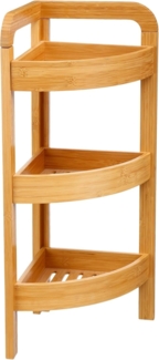 WELL HOME MOBILIARIO & DECORACIÓN Eckregal aus Bambus 3 Etagen