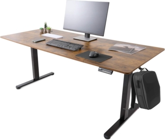 Arebos Schreibtisch Computer-Bürotisch 160x80 cm, elektrisch Memory-Funktion, 72-118 cm höhenverstellbar, Hebekapazität: 70 kg