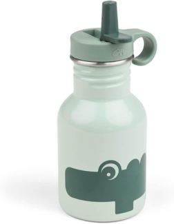 Done By Deer Croco Thermosflasche Green Grün