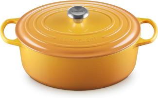 Le Creuset Bräter 'Signature' , Gusseisen , Oval, für alle Herdarten und Induktion geeignet, Nectar, 31,0 cm