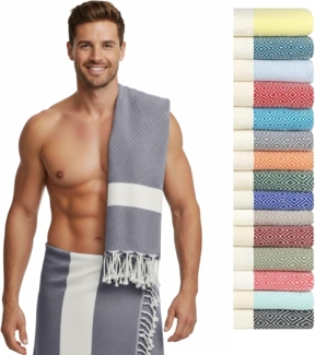 furora HOLIDAY Saunatuch Saunahandtuch Saunatuch Damen + Herren, Hamamtuch groß 100x200 XXL