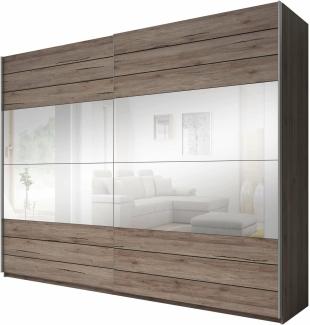 99rooms Realta Schwebetürenschrank Sanremo Eiche Optik Dunkel 220 cm