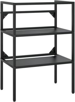 vidaXL Badezimmer Waschtischgestell Schwarz 59x38x83 cm Eisen 338488