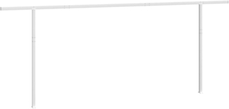 vidaXL Stützen für Markisen Weiß 600x245 cm Eisen 315095