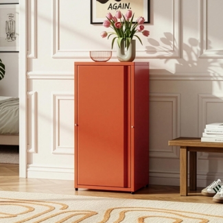 Metallschrank Burlöv Stahl Ziegelrot [en. casa]