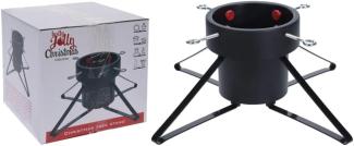 Ambiance Weihnachtsbaum-Ständer 2,5 m Schwarz 439784