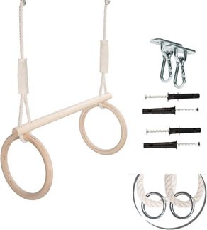 MAMOI® Trapez Schaukel Turnringe Trapez | Kinder Turnringe Turnringe Schaukel | Turnringe Kinder Trapez | Turnringe Trapez Schaukel Kinder | CE | 100% ECO | Made in EU