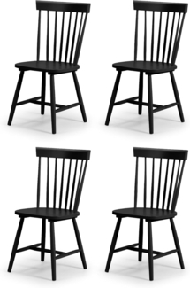 Julian Bowen 4er-Set Torino-Stühle, Schwarz