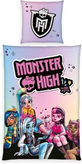 MonsterHigh™ Kinderbettwäsche Monster High, Renforcé, 2 teilig, mit tollem Motiv