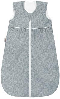 Odenwälder Sommer Schlafsack Anni light white leaves TOP, Grau, 80