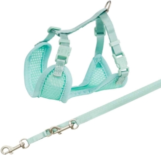 TRIXIE Hunde-Geschirr Trixie Junior Welpen-Softgeschirr mit Leine Farbe: mint