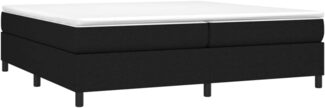 Boxspringbett Schwarz 200x200 cm Stoff [3120888]
