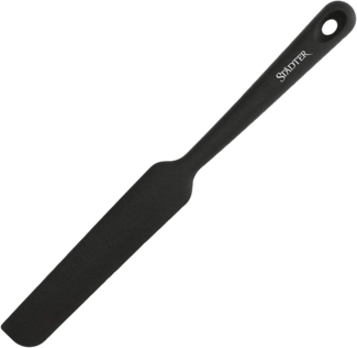 Städter Soft-Grip Teigschaber, Teig Schaber, Teigspatel, Teigteiler, Silikon, Schwarz, 24. 5 cm, 640085