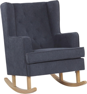 Schaukelsessel Polsterbezug grau TRONDHEIM II