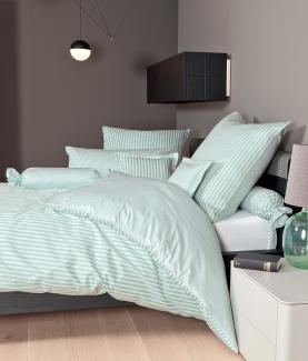 Hochwertige Janine Mako-Satin BETTWÄSCHE MODERN CLASSIC 3912 in verschiedenen Größen und Farben 240x220 / 80x80 cm jadegrün 16