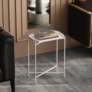 Couchtisch, 'SHB-009', 56 x 40 x 26, Weiß