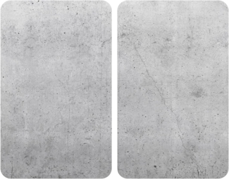 Herdabdeckplatten Universal Beton 2er Set