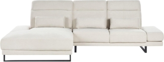 4-Sitzer Ecksofa Stoff hellbeige rechtsseitig IKAST