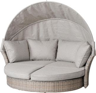 riess-ambiente Loungebett SEATTLE 195cm taupe, Einzelartikel 1 Teile, Garten · Sonneninsel · Outdoor · drehbar
