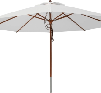 anndora-sonnenschirm Sonnenschirm 4m rund Gartenschirm Marktschirm, wasserabweisende Oberflächen