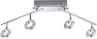 SILEDA Paul Neuhaus Deckenleuchte, aluminium matt 4xLED-Board 6W 3000K Badleuchte, IP4410933
