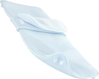 Maximex Badematte Badewanneneinlage, Höhe 20 mm, schnell trocknend, mit Kissen, aus druckentlastendem Polyester-3D-Mesh-Gewebe
