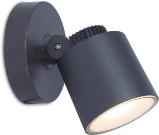 Lutec Explorer LED Außenwandleuchte anthrazit IP44 12 x 16 x 12 cm