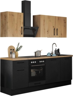 BASIC by Balculina Küchenzeile Turin, Breite 220 cm, wahlweise mit E-Geräten