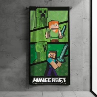 Minecraft Strandtuch Minecraft Badetuch Creeper Strandtuch