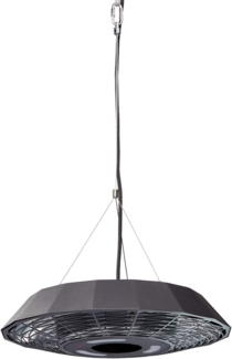Enders Deckenstrahler Marbella, Elektro Heizpilz,Terrassenheizer, höhenverstellbarer Heizstrahler, für den Aussenbereich, 2.000 Watt Halogenstrahler, inkl. Fernbedinung, mit LED-Beleuchtung #4925