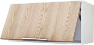 Berlioz Creations CH8HF Hängeschrank für Küche mit Dunstabzugshaube, aus Esche, 80 x 34 x 35 cm, 100 Prozent französische Herstellung